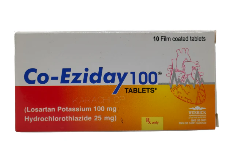 Co-Eziday100mg+25mg Tablets