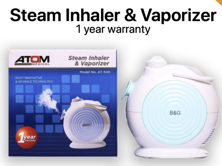 Atom steam inhaler and vaporizer AT-540
