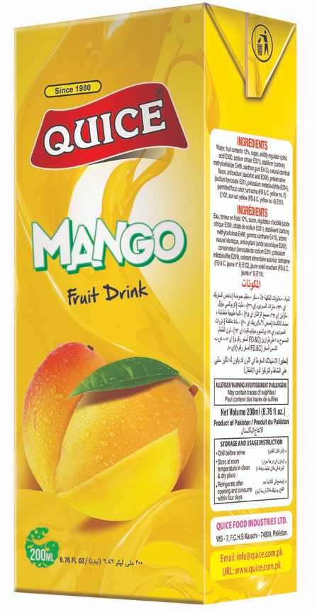 Quice Juice Mango 200ml