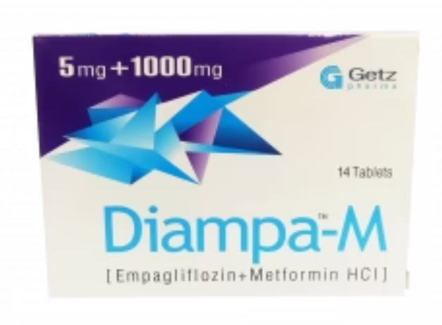 Diampa-M 5mg+1000mg Tablets