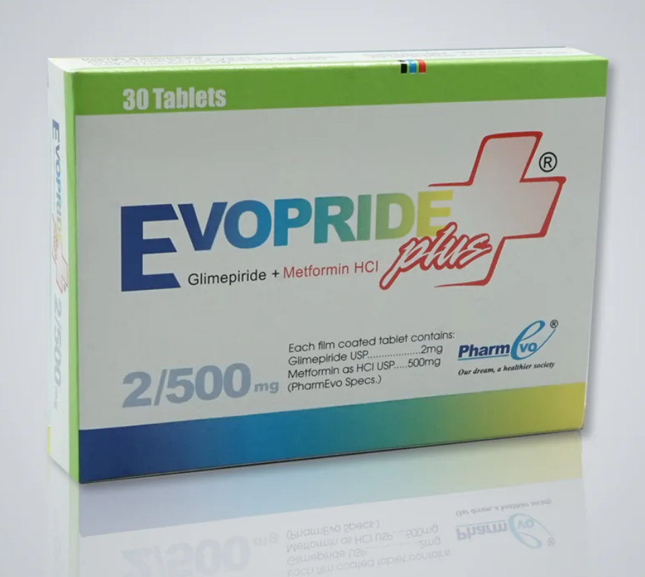 Evopride Plus 2/500mg Tablets