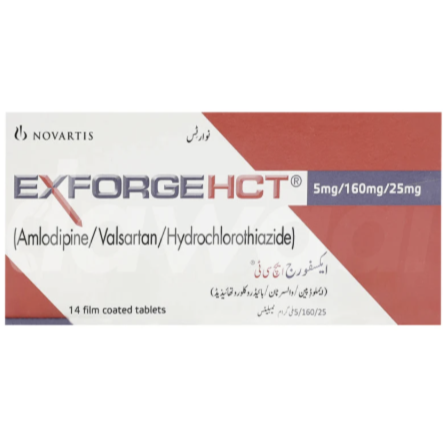 Exforge HCT 5/160/25mg Tablets