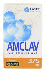 Amclav 375mg Tablets 6s