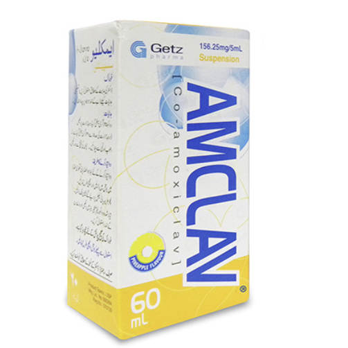 Amclav 156.25mg/5ml 60Ml Suspension