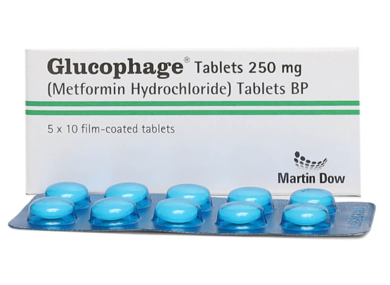 Glucophage 250mg Tablets