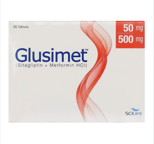 Glusimet 50/500mg Tablets