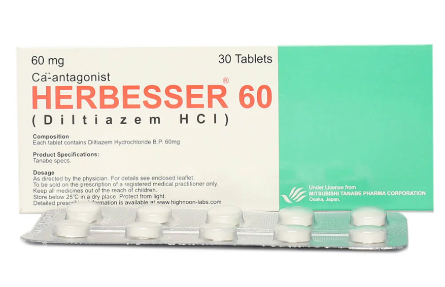Herbesser 60mg Tablets