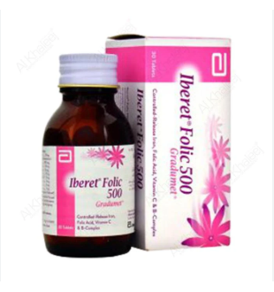 Iberet Folic 500 Tablets 30s