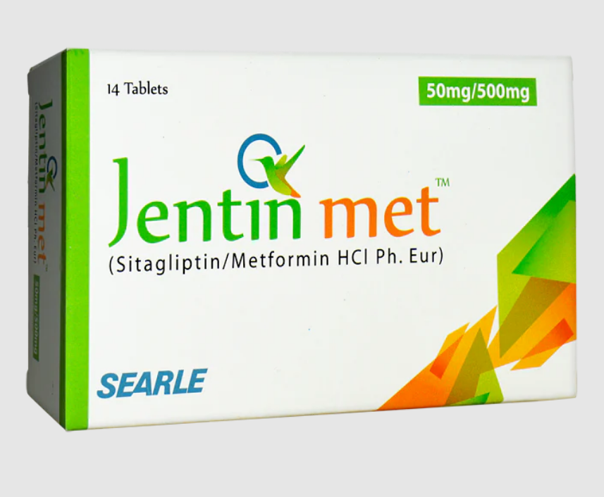 Jentin Met 50mg/500mg Tablets