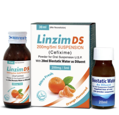 Linzim DS 200mg Suspension 30ml
