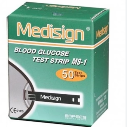 Medisign Blood Glucose Test Strip MS-1 50s