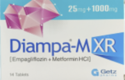 diampa-MXR25mg+1000mg Tablets