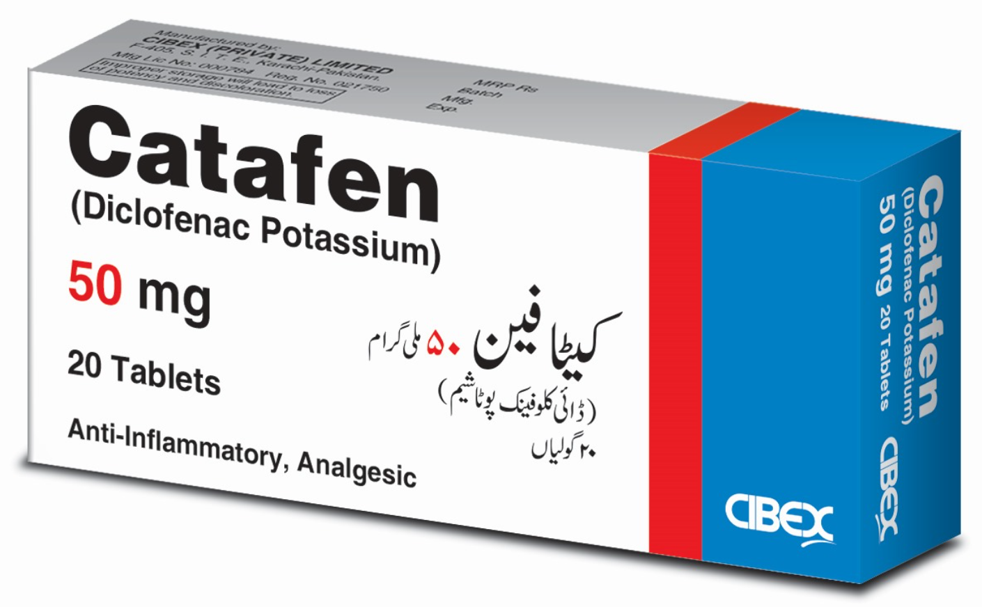 Catafen 50mg Tablets